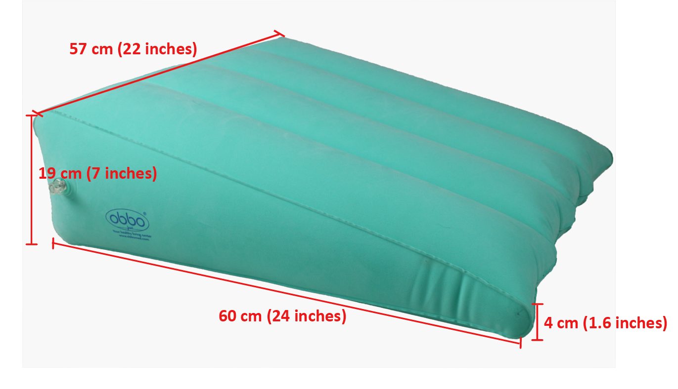 HR-7510 Inflatable Bed WedgePillow with Velour Cover - Image 4