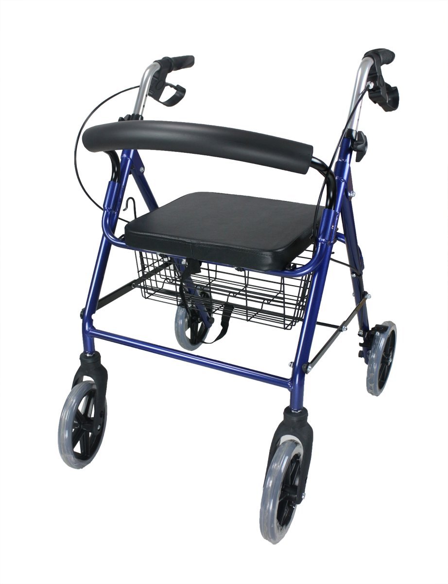 MW4500 Foldable Rollator with Lock Brakes Obbomed UK