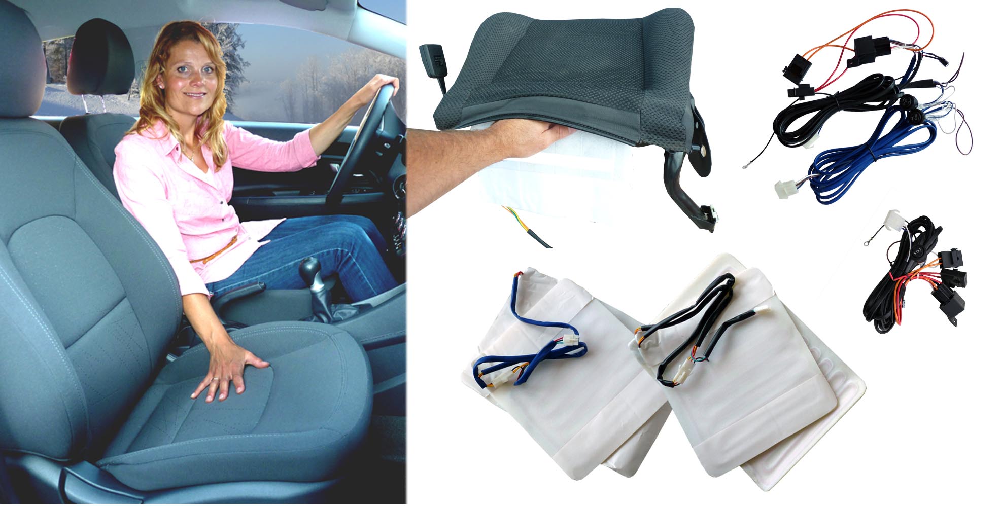 SH-4180 Retrofit Seat Heater For Front Seat – Driver & Passenger Complete Set - Image 3