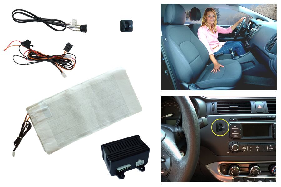 SH-4191 Obbomed Carbon Fiber Retrofit Seat Heater For Front Seat – Single Seat Set