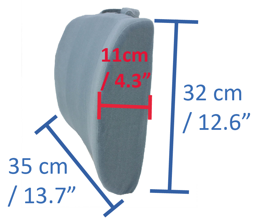 SU-3200 Lumbar Support Back Cushion, Lower Back Pain Relief, Weight Balancer for Easy Height Adjustment, Soothes Back Pressure & Relieves Lower Back Pain, Ideal Back Pillow for Computer / Office Chair - Image 7
