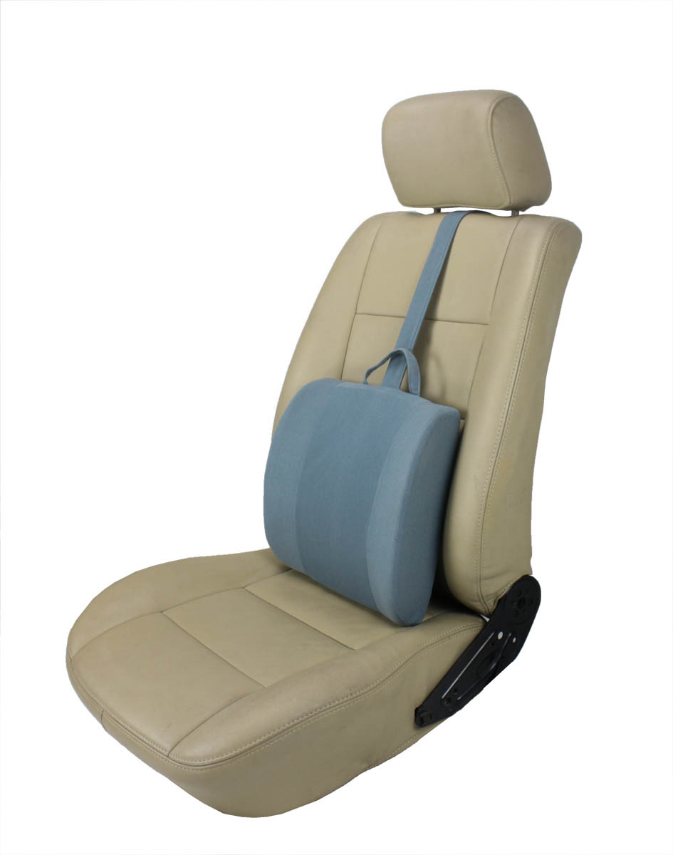 SU-3200 Lumbar Support Back Cushion, Lower Back Pain Relief, Weight Balancer for Easy Height Adjustment, Soothes Back Pressure & Relieves Lower Back Pain, Ideal Back Pillow for Computer / Office Chair - Image 2