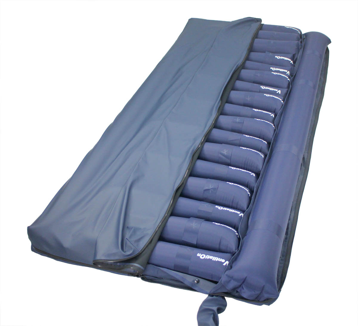 MA-6500 2-in-1 Alternating Mattress with Lateral Rotation by 3-6” Cone Shape Tube and Pump system W/Low Air Loss for Anti-Pressure Ulcers, Bed Sores , Fits Standard Hospital beds - (Size 78 x 35” / 200 x 90 cm) - Image 2