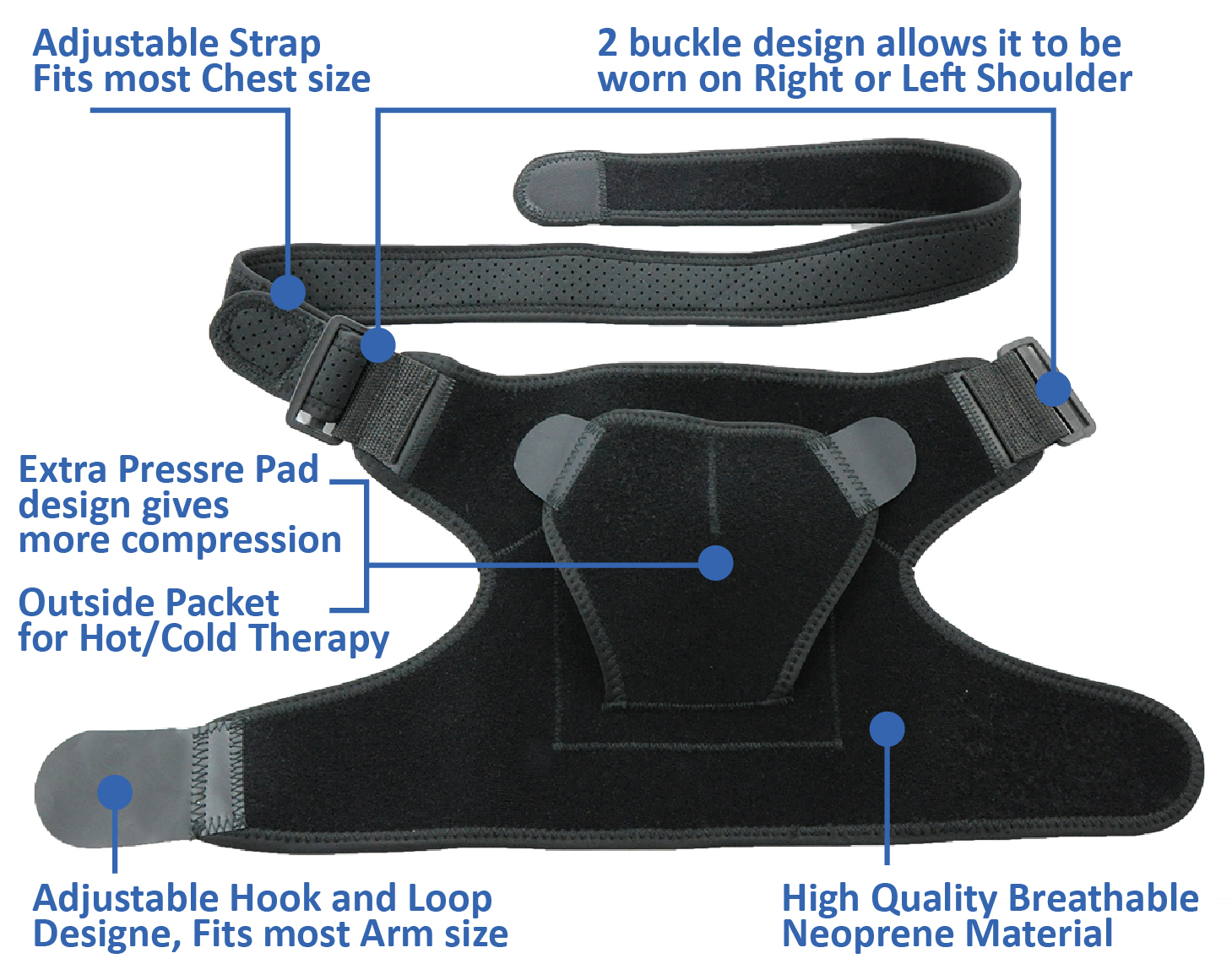 MB-4310 Rotator Cuff Compression Support - Image 4