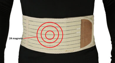 MB-2000L Magnetic Heat Lumbar Back Support Belt with Far-Infrared & 24 Magnets (L: 36 – 40 inches)