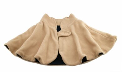 MH-1280 Far Infra-red Carbon Fiber Heated Neck and Shoulder Warming Shawl Wrap, 12V, 20 w, 2-level heat removable Washable Velour Far Infra-red Wavelength 8-15 μm (Healthy range 4-14 μm); Tan