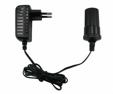 PD-1201EU 12V 1A AC/DC Power Adapter with Cigarette Lighter Connector