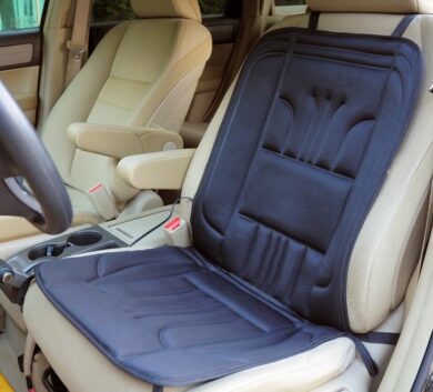 SH-4150F 12V Heated Seat Cushion Cover with New Patented 4-Claw Cigarette plug for Car, Automobile, Vehicle