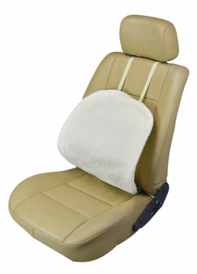 SM-7450C Adjustable Mesh Lumbar Support With Fleece Cover- Cream