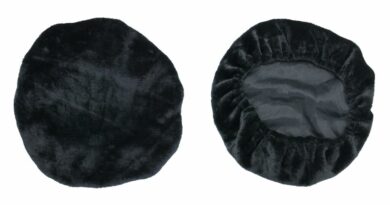 SM-7451B Fleece Cover for Adjustable Mesh Lumbar Support- Black