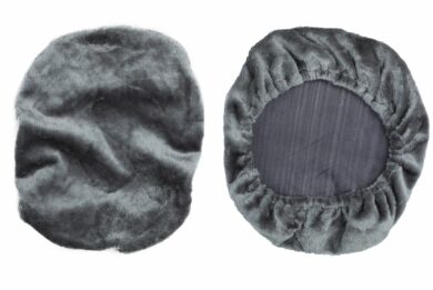 SM-7451G Fleece Cover for Adjustable Mesh Lumbar Support-Gray