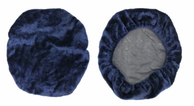 SM-7451N Fleece Cover for Adjustable Mesh Lumbar Support- Navy