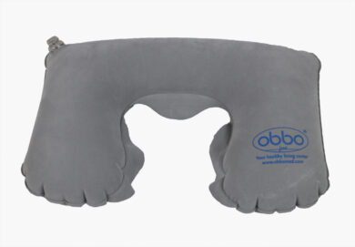 SV-1500/SV-1600 Travel Nap Kit – Inflatable Lightweight Portable Neck Shoulder Pillow、Eye Sleep Mask、Hearing Protection Earplugs for Resting, Support, Stress Relief, Plane, Bus, Car, Home Use