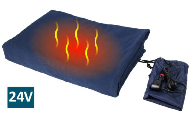 SH-4214 24 V, Heated Travel Blanket with Premium Plug for Truck, Van, Boat. Size : 155 x 105cm / 61 x 41.3 inches