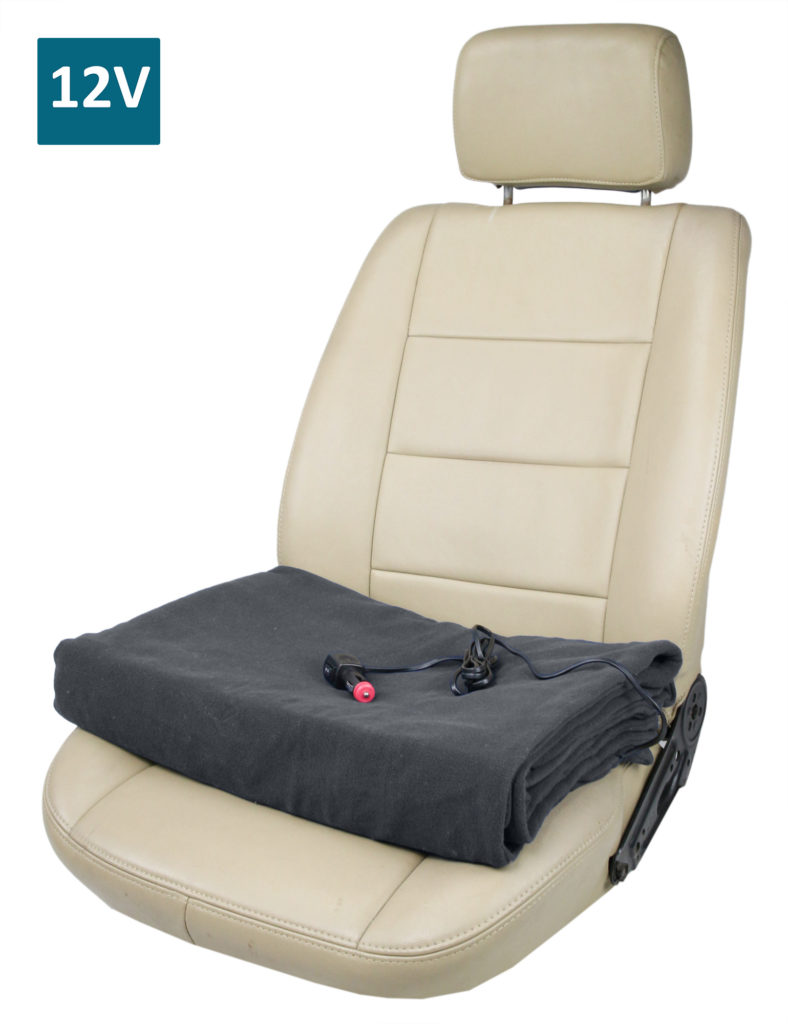 SH4210G Deluxe Electric 12 Volt Polar Fleece Heated Travel Car Blanket
