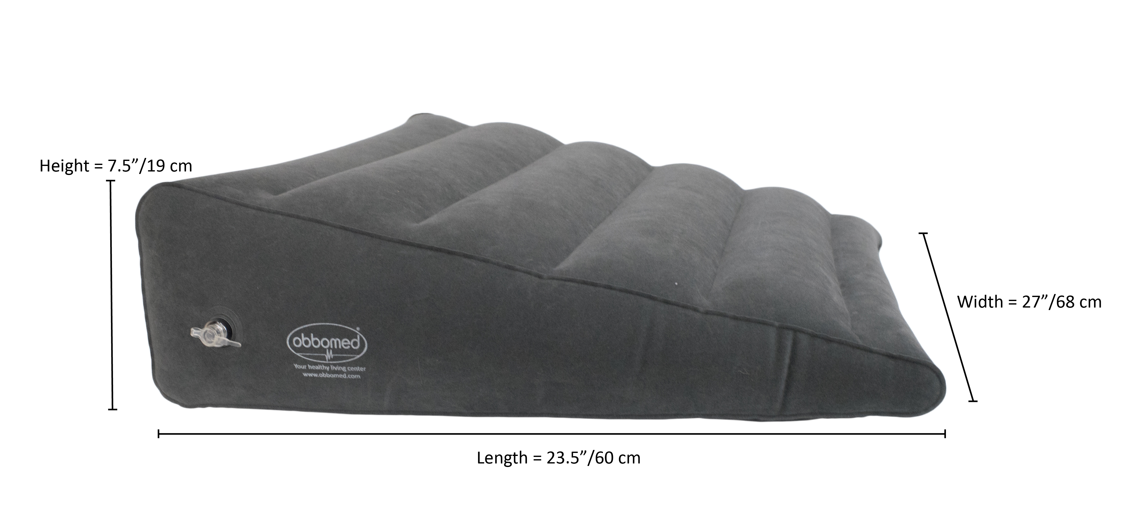 Hr 7690b Extra Long And Wide Inflatable Bed Wedge Pillow With New